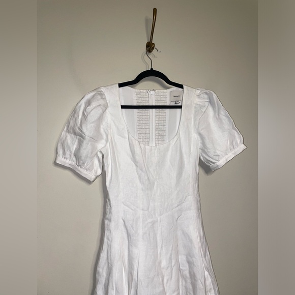 Reformation Coucou Linen Midi Dress in White - Picture 7 of 16
